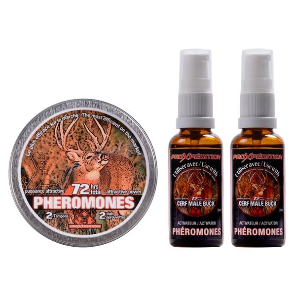 ProXpédition Minerals and attractants Pheromone Kit and Activator for Buck 3 ProXpédition Minerals and attractants Pheromone Kit and Activator for Buck