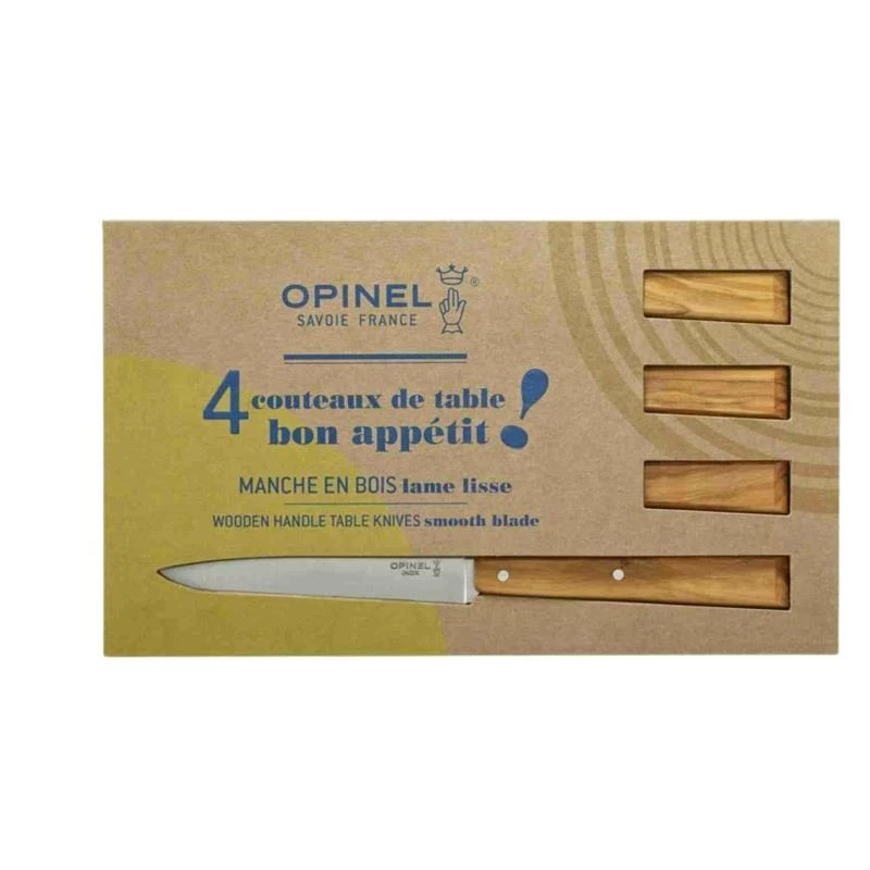 Opinel Fixed blade knives N°125 Bon Appétit Sud 4 Table Knives Kit 3 Opinel Fixed blade knives N°125 Bon Appétit Sud 4 Table Knives Kit